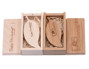 Biểu Tượng Tùy Chỉnh Bằng Gỗ Lá + Đóng Gói Hộp USB 2.0 Ổ Đĩa Flash Memory Stick Pendriver 4GB 8GB 16GB 32GB 64GB 128GB Tre USB Stick - Product Image 3