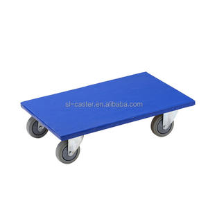 Carro de madera de alta calidad 300kg Carro de madera contrachapada recubierto de PVC Carro móvil antideslizante duradero - Product Image 1