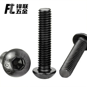 Tornillos de Cabeza Hexagonal Negros Estándar Americano Fenglian Grado 10.9, Tornillos de Máquina de Cabeza Redonda de Acero al Carbono ZHH500 - Product Image 3