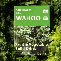 Poudre de légumes lyophilisée personnalisée (Chou frisé et Spiruline) pour boisson solide, jus vert nutritif, fibres alimentaires et perte de poids
