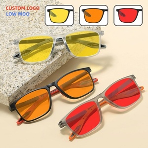 Gafas Unisex de Alta Calidad con Protección Anti Luz Azul, Material de PC, Personalizables con Logotipo, Lentes Amarillas, Rojas y Naranjas, Visión Nocturna - Product Image 1