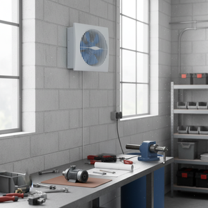 Ventilador Automático ROBOTECH KS-20 de Alto Rendimiento con Aspas de Plástico, Montaje en Pared, 110-240V Universal, 1 Año de Garantía - Product Image 3