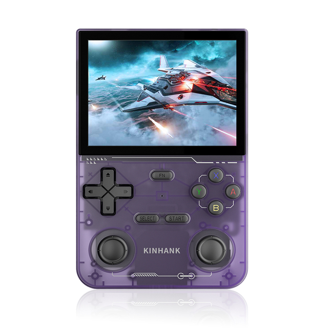 KINHANK K36 3.5-Inch 500 Nit IPS Screen 16000 Video Games Emulator Retro Handheld Game Console for PS1/PSP/DC/N64/SS