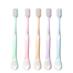 Premium Soft Bristled Toothbrush With Tongue Cleaner For Adults Oral Hygiene Care Gentle Gum Protection Deep Cleaning - Product Image 3