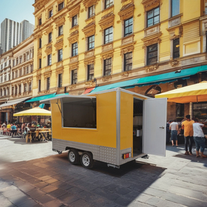 Ensemble de <span class=keywords><strong>cuisine</strong></span> d'intérieur Chariot à crème glacée en plastique Panier Magasin de jouets Fenêtre ouverte Camion Camions de nourriture Genre - Product Image 1