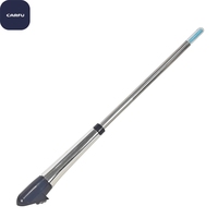 Antenne universelle en acier inoxydable avec LED bleue, vente directe d'usine Carfu, compatible ALPINA, modèle AC-1150, câble de 66 cm