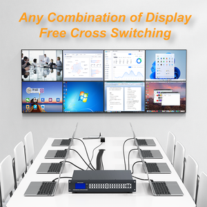 Matrice <span class=keywords><strong>HDMI</strong></span> 4K <span class=keywords><strong>16x16</strong></span> avec sortie audio Web AUX, commutateur ARVITEK prenant en charge LAN/RS232/IR/APP, compatible avec un rack 2U - Product Image 5