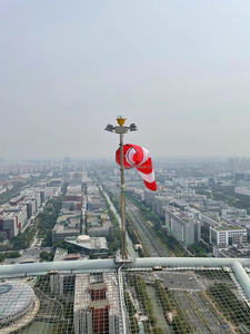 Sân bay rip-Stop Polyester đo lường windsocks cướp biển ánh sáng với cực cho sân bay trực thăng - Product Image 4