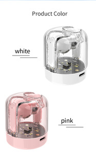 Mới Đầy Màu Sắc Trong Suốt Bin K13 Trong Tai Tai Nghe <span class=keywords><strong>Bluetooth</strong></span> Không Dây Cá Nhân Thời Trang Thoải Mái Trò Chơi Ánh Sáng 0 Chậm Trễ - Product Image 5