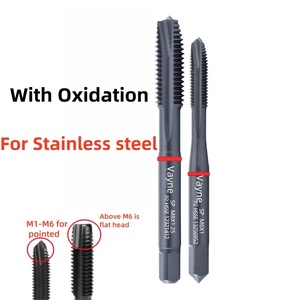 M35-HSSE 1PCS <span class=keywords><strong>Inox</strong></span> JIS Standard Métrique Spirale Pointu Tap Dash Anneau Rouge En Acier Inoxydable avec Die - Product Image 5