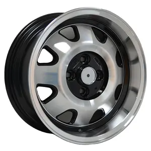 Zwart Mags Voor Polo Tsi Velgen 15 Inch 4 Gaten 15X7 Met Pcd Llanta 15 4X100 fit Voor Mags Diepe Lip Diepe Schotel Mag Wielen Voor Auto