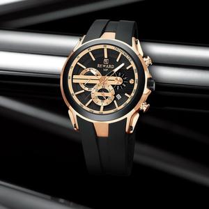 Reloj Deportivo Multifuncional de Cuarzo para Hombre RD83046M, Correa de Cuero, Resistente al Agua, Luminoso, Cronógrafo, Cristal Genuino - Product Image 3