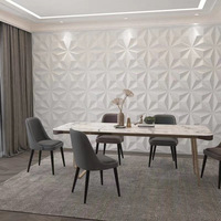 Dalles de plafond en plastique PVC coloré panneau de papier peint 3d panneau de décoration d'art mural durable