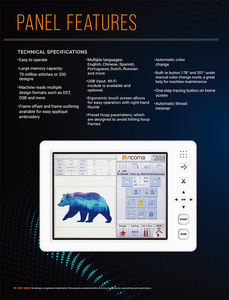 Máquina de bordar de cabeza múltiple <span class=keywords><strong>Ricoma</strong></span> CHT2 de alta velocidad para producción de ropa a granel y fabricación de prendas de vestir a gran escala - Product Image 4