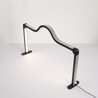 Lampe UV pour technicien des ongles, pour bureau, forme demi-lune carrée réglable, 3000-6000K, intensité variable, 3000LM, angle d'éclairage de 180°, pliable, lampe haute puissance