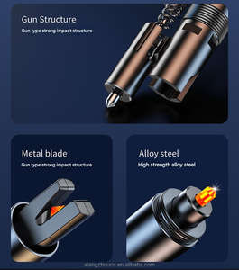 कार सुरक्षा हथौड़ा सीट बेल्ट कटर बहुक्रियाशील स्टेनलेस स्टील विंडो ब्रेकर मिनी पोर्टेबल आपातकालीन कार सुरक्षा हथौड़ा - Product Image 2