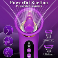 Masseur vibrant à succion à commande par application, 9 modes de mouvement de la langue, rechargeable par USB, en silicone, silencieux, étanche, appareil de bien-être personnel