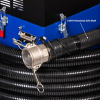 Robot de nettoyage de conduits d'air multifonctionnel pour systèmes CVC avec tige flexible de 15 m pour usage résidentiel et commercial
