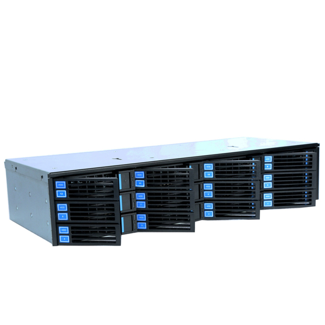 Industrial PC Case 4U Hot-swappable 12-bay Pull-out Box with 12 Hard Drive Slots, Easy to Install and Replace, Convenient