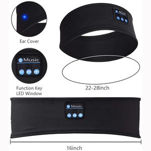 Auriculares <span class=keywords><strong>para</strong></span> <span class=keywords><strong>dormir</strong></span> Diadema deportiva Fina Suave Elástico Cómodo Auriculares de <span class=keywords><strong>música</strong></span> inalámbricos Máscara de ojos <span class=keywords><strong>para</strong></span> <span class=keywords><strong>dormir</strong></span> de lado - Product Image 4