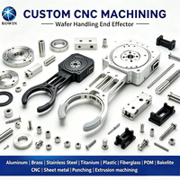Composants robotiques usinés CNC sur mesure pour la manipulation de plaquettes, l'inspection et le traitement automatisé des plaquettes