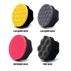 Ensemble d'éponges à cire pour voiture portables |   Applicateur anti-rayures pour peinture automobile, cuir et pneus en caoutchouc - Product Image 2