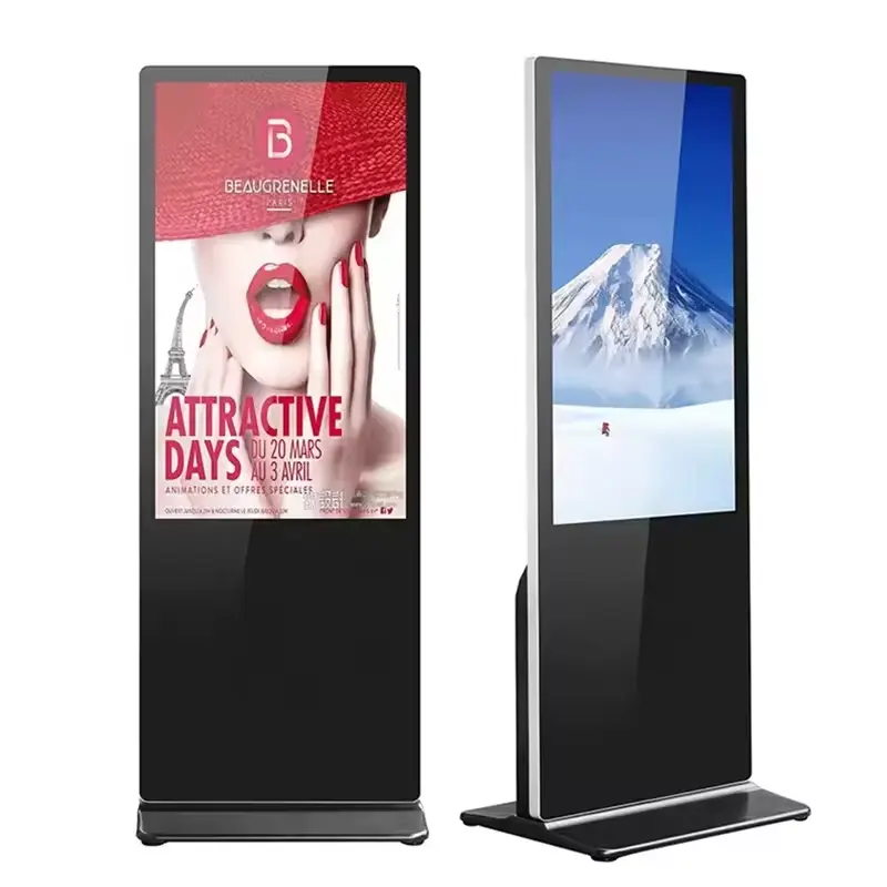 Led 키오스크 바닥 서있는 LCD 디지털 간판 옥외 디스플레이 모니터 광고 기계