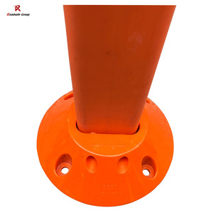 1.2kg 90CMHighway <strong>Traffic</strong> Orange CLOUD SHAPE Reflective Flexible Reflective Pole <strong>Post</strong> <strong>Delineator</strong> Barrier Bollards - Product Image 3