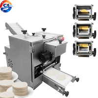 Machine à fabriquer des enveloppes de raviolis en acier inoxydable entièrement automatique, machine à fabriquer des enveloppes de pain arabe, des enveloppes de wontons, des croûtes de raviolis