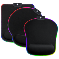 Tapis de souris de bureau RVB Tapis de souris de poignet avec logo personnalisé Tapis de souris de clavier de jeu RVB personnalisé