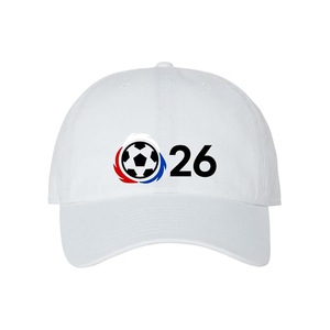 Custom <b>Hand</b> Embroidered Dobby Sporty Baseball Cap for International Football Event Fans Adjustable Snapback Hat - Product Image 2