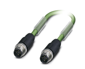 Câble PROFINET CAT5 pré-assemblé 4 broches D-Code M12 droit SF/TQ blindé 15m PVC Vert RAL6018 UL21694 Ethernet industriel - Product Image 6