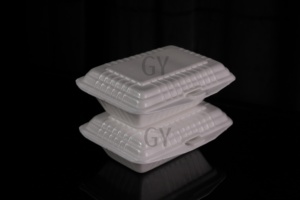 Caja de comida Contenedores de espuma para llevar Cajas de espuma de un solo uso Contenedores de comida Contenedores de espuma para almuerzo Contenedores de espuma para llevar Fiambrera - Product Image 4