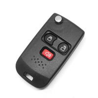 Carcasa de Repuesto para Llave de Coche con 3 Botones, Llave de Coche con Chip FO38R, Carcasa Vacía, 433MHz 315MHz, Llave de Vehículo, Entrada sin Llave, Cubierta Modificada