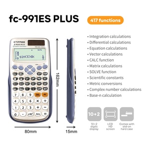 FX-911ES Plus calcolatrice 417 <span class=keywords><strong>funzioni</strong></span> PCB verde e materiali plastici ABS Design scientifico elegante - Product Image 3