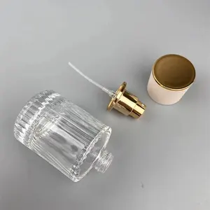 ガラス瓶大容量ガラス容器ストライプ形状香水瓶包装