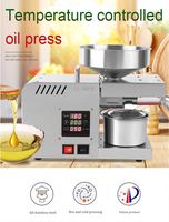 Nouvelle presse à huile automatique X5S pour pressage à froid et à chaud des huiles d'arachide, de noix de coco, de lin, de tournesol, d'olive, de palme, de sésame et d'amande