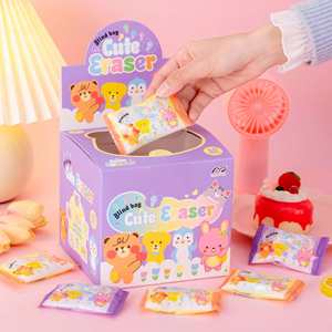 Caja Sorpresa de Papelería Escolar X920, Borradores de Goma con Forma de Animales en 3D, Mini, Kawaii, Lindos, Promocionales - Product Image 1