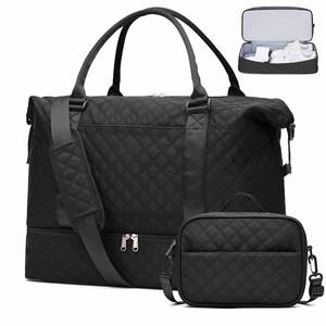 กระเป๋าเดินทางแบบมีโลโก้สั่งทำพิเศษ กระเป๋าฟิตเนสสำหรับค้างคืน กระเป๋ากีฬากันน้ำสำหรับผู้หญิง กระเป๋าเดินทางสำหรับวันหยุดสุดสัปดาห์ - Product Image 1