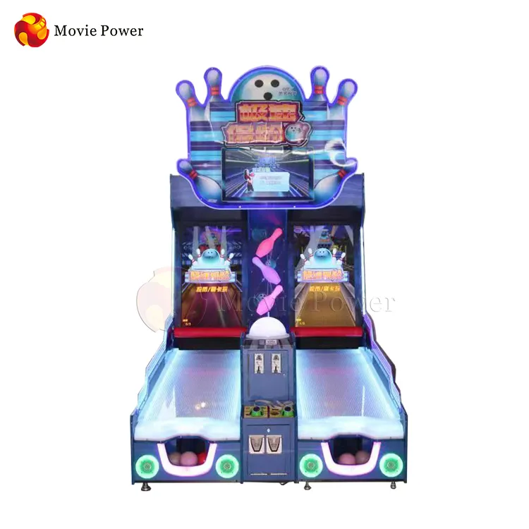 Amusement Arcade a gettoni Bowling Redemption Prize Game Machine Coin Pusher Lane Master 1 Set Movie Power OEM/ODM