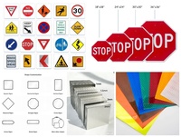 Panneau de signalisation routière réfléchissant en aluminium haute visibilité personnalisé pour les applications d'arrêt, de précaution, d'avertissement et de circulation routière