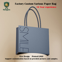 Sacs cadeaux d'achat en carton blanc de luxe, personnalisés avec logo d'usine, recyclables, pour les entreprises