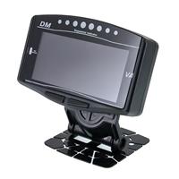 Panel instrumen LCD Universal 5 dalam 1 12V24V, pengukur suhu air + tegangan + tingkat bahan bakar + Tekanan Minyak + Tachometer LED Digital