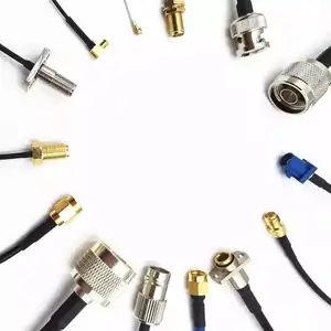 High quality custom gold plating copper material MMCX connector with cable OEM RF cable assemblies