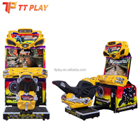Machine de jeu d'arcade de course de motos Manx TT, simulateur de conduite de moto Flame FF GP à monnayeur pour centre de divertissement