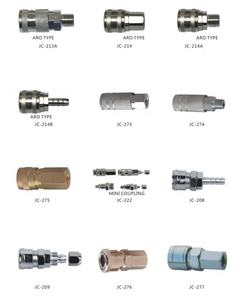 Europäische typ drei-in-eine schnell stecker vernickelt pneumatische stecker koppler joint 1/4 1/2 3/8 für PU NA luft schlauch schläuche - Product Image 2