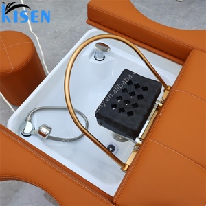 KISEN Luxury Custom White Beauty <b>Bed</b> Electric Facial Massage <b>Table</b> <b>Lash</b> <b>Bed</b> Pedicure <b>Bed</b> Shampoo Chair Head Spa Shampoo Station - Product Image 2