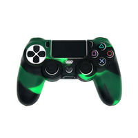 Peau en silicone camouflage NSLikey pour manette PS4 Slim Pro, housse de protection en silicone