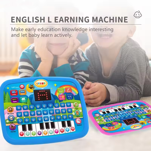 Máquina de aprendizaje de sonido de letras musicales para ordenador portátil educativo multilingüe para niños con teclado juguete de educación temprana - Product Image 3