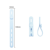 20pcs Silicone Caoutchouc Câble de Données Attache Sangle Crochet Boucle Câble Faisceau de Câblage pour Voiture Maison Bureau Power Wire Management